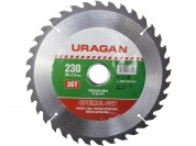 URAGAN  Optimal cut, 230 х 30/20 мм, 36Т, пильный диск по дереву (36801-230-30-36)