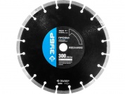 ЗУБР Бетонорез, 300 мм, (25.4/20 мм, 10 х 3.2 мм), сегментный сегментный алмазный диск, Профессионал (36665-300)