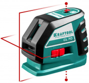 KRAFTOOL CL-70 #2 нивелир лазерный, 20м/70м, IP54, точн. +/-0,2 мм/м, держатель, питание 4хАА, в коробке