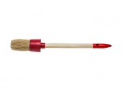 STAYER UNIVERSAL, 30 мм, пластмассовый корпус, светлая натуральная щетина, деревянная ручка, все виды ЛКМ, круглая кисть (0141-30)