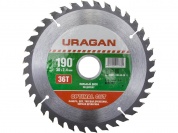 URAGAN Optimal cut 190х30мм 36Т, диск пильный по дереву