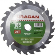 URAGAN Speed cut 185x20мм 24Т, диск пильный по дереву
