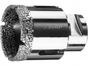 ЗУБР АВК, d 44 мм, (М14, 15 мм кромка), вакуумная алмазная коронка, Профессионал (29865-44)
