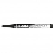 ЗУБР МП-100, 1 мм, заостренный, черный, перманентный маркер, Профессионал (06320-2)