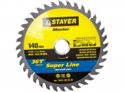STAYER Super Line, 140 x 20/16 мм, 36Т, точный рез, пильный диск по дереву (3682-140-20-36)