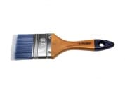 ЗУБР АКВА, 63 мм, 2.5″, светлая искусственная щетина, деревянная ручка, для воднодисперсионных и акриловых ЛКМ, плоская кисть (4-01007-063)