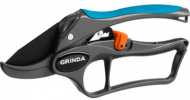 Купить GRINDA P-33, 200 мм, закаленная сталь, с храповым механизмом, алюминиевые рукоятки с эфесом, контактный секатор, PROLine (423433) в интернет-магазине zubr-vrn в Воронеже