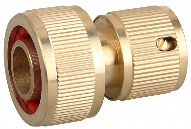 Купить GRINDA  3/4", с автостопом, из латуни, для шланга, быстросъемный соединитель (8-426130) в интернет-магазине zubr-vrn в Воронеже