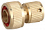 GRINDA  3/4", с автостопом, из латуни, для шланга, быстросъемный соединитель (8-426130)