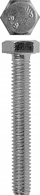 Купить ЗУБР DIN 933, кл. пр. 5.8, M12 х 55 мм, цинк, 3 шт, болт (4-303076-12-055) в интернет-магазине zubr-vrn в Воронеже