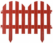GRINDA Палисадник, 28 х 300 см, терракот, 7 секций, декоративный забор (422205-T)