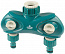 RACO ORIGINAL 3/4" x 1", "LUXURY", распределитель поливочный, с внутренней резьбой, двухканальный