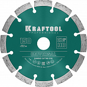 KRAFTOOL LASER-UNIVERSAL 150 мм (22.2 мм, 10х2.4мм), алмазный диск (36680-150)
