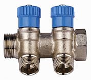 GENERAL FITTINGS вход 3/4″ - 3 выхода 1/2″, коллектор для холодной воды (51046-3/4-1/2-CT3)