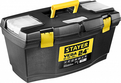 Купить STAYER VEGA-24, 610 х 320 х 300 мм, (24″), пластиковый ящик для инструментов (38105-21) в интернет-магазине zubr-vrn в Воронеже