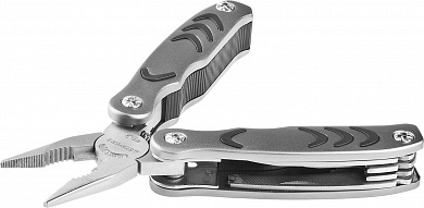 Купить STAYER PROFESSIONAL, мультитул, 12 в 1, металлические ручки с пластиковыми вставками, нейлоновый чехол, 105 мм (22853) в интернет-магазине zubr-vrn в Воронеже