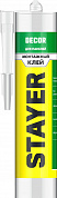 STAYER DÉCOR, 280 мл, белый, монтажный клей для молдингов и панелей, Professional (41327)