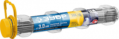 Купить ЗУБР Д 3.0 х 350 мм, 1.5 кг в ПВХ тубе, ЗОК-46 рутил-целлюлозный, электрод сварочный, Профессионал (40031-3.0) в интернет-магазине zubr-vrn в Воронеже