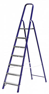 Купить СИБИН 7 ступеней, 145 см, стальная стремянка (38803-07) в интернет-магазине zubr-vrn в Воронеже