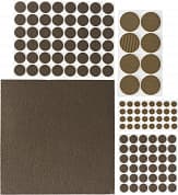 STAYER коричневый, самоклеящихся, 125 шт., набор мебельных накладок (40916-H125)