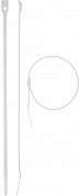 ЗУБР КОБРА, 3.6 x 370 мм, нейлон РА66, 50 шт, белые, кабельные стяжки с плоским замком, Профессионал (30930-36-370)