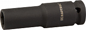 Торцовая головка KRAFTOOL "INDUSTRIE QUALITAT" ударная, удлиненная (1/2"), FLANK, Cr-Mo, фосфатированная, 12 мм