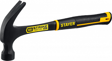 Купить STAYER Strike, 560 г, цельнометаллический столярный молоток-гвоздодёр, Professional (2025-560) в интернет-магазине zubr-vrn в Воронеже