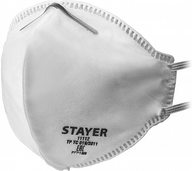 Купить STAYER F-80, класс защиты FFP1, плоская, фильтрующая полумаска (11112) в интернет-магазине zubr-vrn в Воронеже