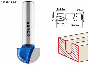 ЗУБР 15.8 x 11 мм, радиус 7.9 мм, фреза пазовая галтельная, Профессионал (28751-15.8-11)