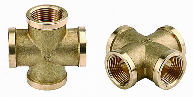 Купить GENERAL FITTINGS внутренняя резьба 3/4″, латунь, крестовина (51049-3/4) в интернет-магазине zubr-vrn в Воронеже