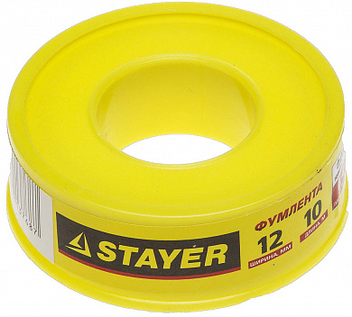 Купить STAYER 0.075 мм х 12 мм х 10 м, 0.40 г/см3, ФУМ лента (12360-12-040) в интернет-магазине zubr-vrn в Воронеже