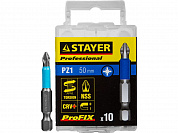 STAYER ProFix PZ1 50 мм, 10 шт, Набор бит (26221-1-50-10)