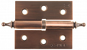 ЗУБР 75 х 63 х 2.5 мм, разъемная, правая, цвет старая медь (AC), 2 шт, карточная петля (37605-075-6R)