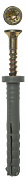 ЗУБР 6 х 40 мм, цилиндрический бортик, дюбель-гвоздь полипропиленовый, 8 шт (4-301366-06-040)