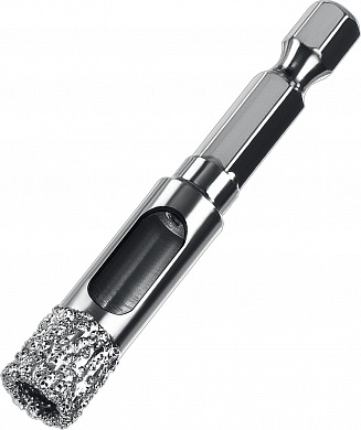 Купить ЗУБР АВК, d 10 мм, (HEX 1/4″, 15 мм кромка), вакуумное алмазное трубчатое сверло, Профессионал (29865-10) в интернет-магазине zubr-vrn в Воронеже
