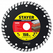 STAYER TURBO 150 мм (22.2 х 7 х 2.4 мм), сегментированный алмазный диск (3662-150)