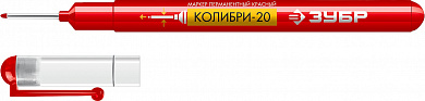 Купить ЗУБР Колибри-20 красный, наконечник L 20 мм, ᴓ 2 мм, перманентный маркер для отверстийл (06328-3) в интернет-магазине zubr-vrn в Воронеже