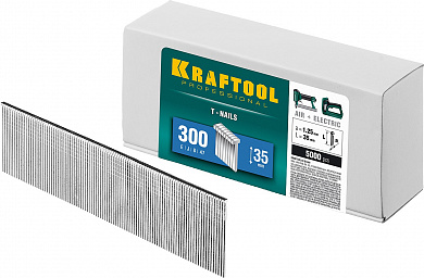 Купить KRAFTOOL гвозди тип 300 (47/J/ F), 35 мм, калибр 18GA. 5000 шт (31785-35) в интернет-магазине zubr-vrn в Воронеже