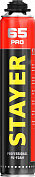STAYER PRO 65, 800 мл, выход до 65 л, пистолетная, всесезонная, монтажная пена, Professional (41137)