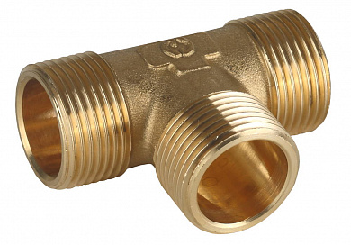 Купить GENERAL FITTINGS наружная резьба 3/4″, латунь, тройник (51054-3/4) в интернет-магазине zubr-vrn в Воронеже