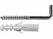 ЗУБР ЕВРО, 12 х 60 / 8 х 85 мм, 2 шт, распорный дюбель с шурупом-крюком (30676-12-60)