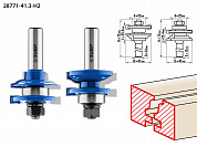 ЗУБР 41.3 x 23 мм, хвостовик 12 мм, набор фрез рамочных №1, Профессионал (28771-41.3-H2)