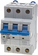 СВЕТОЗАР 3-полюсный, 32 A ″C″ откл. сп., 6 кА, 400 В, автоматический выключатель (SV-49063-32-C)