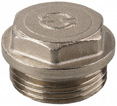 Купить GENERAL FITTINGS 3/4″, с прижимной шайбой, никель, заглушка (51100-3/4) в интернет-магазине zubr-vrn в Воронеже