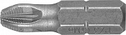 Биты ЗУБР ″Мастер″ кованые, хромомолибденовая сталь, тип хвостовика C 1/4″, PZ3, 25мм, 2шт
