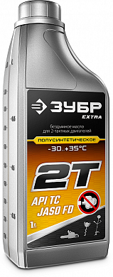 Купить ЗУБР 2Т-П, 1 л, полусинтетическое масло для 2-тактных двигателей, EXTRA (70601-1) в интернет-магазине zubr-vrn в Воронеже