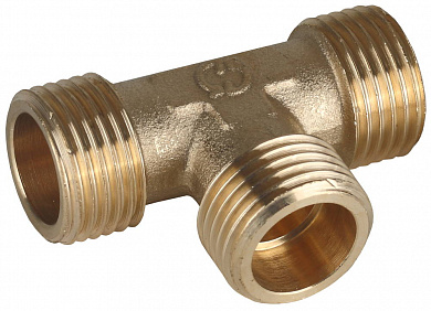 Купить GENERAL FITTINGS наружная резьба 1/2″, латунь, тройник (51054-1/2) в интернет-магазине zubr-vrn в Воронеже