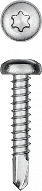 Купить KRAFTOOL DS-P, 25 х 3.9 мм, А2, сверло, полукруглая головка, ТХ15, 500 шт, саморез нержавеющий (300931-39-025) в интернет-магазине zubr-vrn в Воронеже
