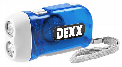 Купить DEXX 2 LED, ручной динамо-фонарь (56700) в интернет-магазине zubr-vrn в Воронеже