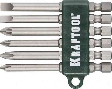 Купить KRAFTOOL KraftMax, 6 шт, набор бит (26061-H6) в интернет-магазине zubr-vrn в Воронеже